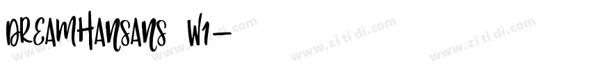 DreamHanSans W1字体转换